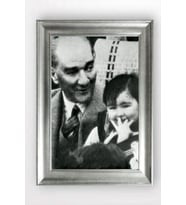 Gümüş Çerçeveli Atatürk Tablo cv1386