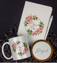 Kişiye Özel Defter Kalem Kupa Ve Bardak Altlığı Hediye Seti 103831 (Model 1)