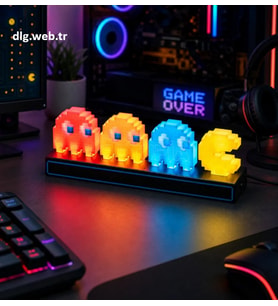 DLG Pac-Man Ghost Edition RGB Dekoratif Işık Lambası