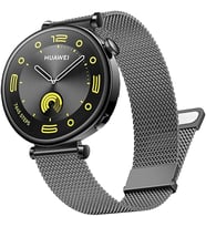 Huawei Watch GT 6/5/4 41mm -GT 5 Pro 42mm (18mm uyumlu) Kordon Çift Mıknatıslı M (Gri)