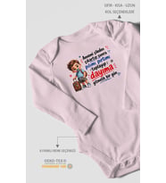 Anneye ve Dayıya Özel Uzun Kollu Bebek Body %100 Pamuk