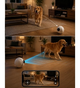 Northcity WiFi Akıllı Takip Kamerası Lazer Oyunlu Evcil Hayvan Gözetim Sistemi - Ev İçi Güvenlik ve Konfor