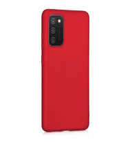 Samsung Galaxy A02S Premium Silikon Kılıf Bordo