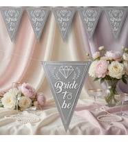 Bride To Be Gümüş Flama Bayrak Süs 2 Metre Bekarlığa Veda Parti Dekoru