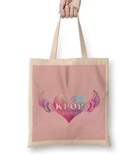 Kpop Merchandise Kpop Lover Bez Çanta Uzun Saplı