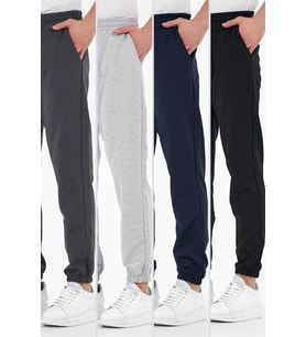 METALIC Çok Renkli 4'lü Erkek Eşofman Altı Etiketli Arka ve Yan Cepli Regular Fit Lastik Paça (Karışık)