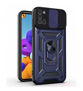 Kızaklı Tank Kılıf Samsung Galaxy A21S Lacivert