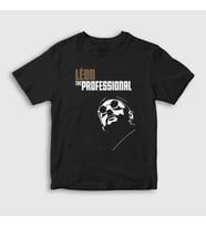 Presmono Unisex Çocuk Siyah Cover Film Leon T-Shirt 246891tt
