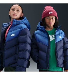 Nike K NSW TF ADP PUFFER COLORBLOCK Lacivert Kız Çocuk Mont IB6164-410