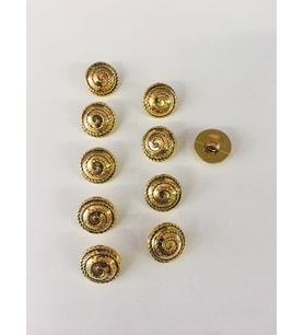 DİKİŞ DÜĞMESİ 10 ADET VİNTAJ MODEL PLASTİK GOLD/ALTIN BÜYÜK BOY ÇAP: 1,5 CM