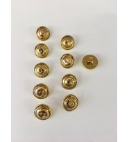 DİKİŞ DÜĞMESİ 10 ADET VİNTAJ MODEL PLASTİK GOLD/ALTIN BÜYÜK BOY ÇAP: 1,5 CM