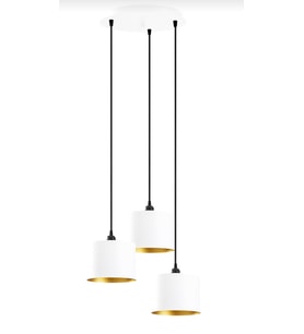 Retro Metal Rustik 3 Lü Dekoratif Sarkıt Avize çap:30 cm