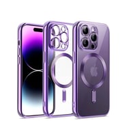 Mey İthalat® iPhone 14 Pro Kılıf Kross Magneticsafe Kapak - Mor