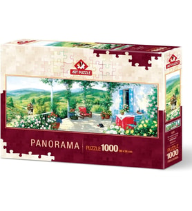 Art Puzzle Verandadaki Misafir 1000 Parça Panorama Puzzle 5349