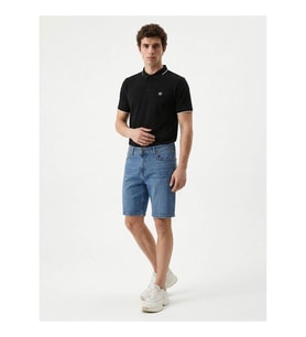 Loft Slim Fit Mavi Erkek Şort Lf2038745