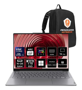 Lenovo Yoga Slim 7 Core Ultra 5 125H 16GB Ram 4tb SSD 14" Fhd+ OLED 400NITS WIN11 Pro 83CV00E4TRP315 Notebook + Per4 Çanta