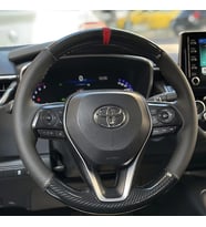 Toyota Corolla 2020-2026 Araca Özel Direksiyon Kılıfı 5D KRİSTAL KARBON SOFT NOKTA