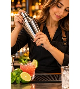 Professional Paslanmaz Çelik Shaker 550 ml - Bar ve Ev Tipi Kokteyl Karıştırıcı