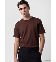 LCWAIKIKI Classic Kahverengi Regular Fit Dry Touch Kalın Kumaş Tişört /03
