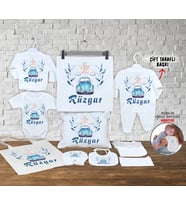 Minito Baby İsme Özel 13'lü Erkek Bebek Hastane Çıkışı Seti_MT_255