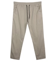 Erkek 118 -156 Kilo Arası İçin Uygun Lastikli Paça Bağcıklı Battal Boy Gabardin Pantolon Taş