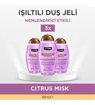 Deep Fresh Duş Jeli Scrub Pembe Kapaklı 3 x 400 ml