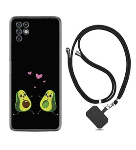 INFINIX Note 11 Pro Note 10 Hot 9 Play Kılıf Boyun Askılı Silikon Aşık Avokadolar 1642