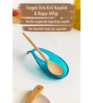 Akrilik Aquamarin Tezgah Üstü Kirli Kaşıklık & Kepçe Altlığı