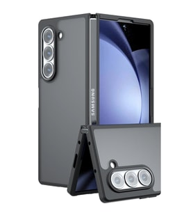 Galaxy Z Fold 5 Kılıf Blur Fold Kapak - Mat Siyah