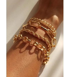 4 LÜ GOLD BİLEKLİK