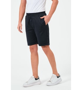 Erkek Düz Renk Regular Fit Bermuda Şort
