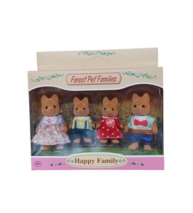 Happy Family Tilki Ailesi 4'lü Figür Seti