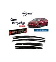 Cam Rüzgarlığı Hyundai Elantra 2011-2016 ile uyumlu (Siyah)