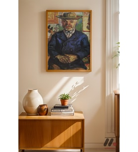 Van Gogh Erkek Portresi, Ahşap Çerçeveli Duvar Tablosu - Sanatsever Hediyesi
