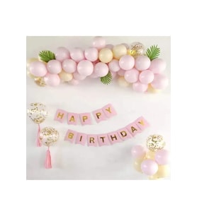 Çıtıpıtıstore Pembe Doğum Günü Balon Seti