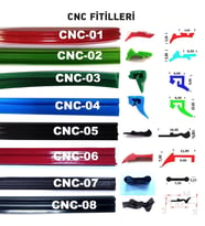 Contacall Cnc Tezgah Eksen Sıyırıcı Hareketli Eleman Fitili CNC -04 / 1 Metre  Siyah