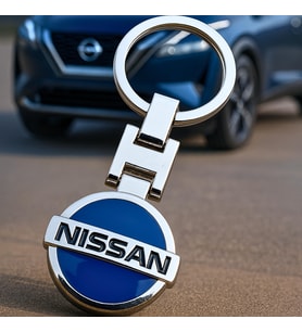 Nissan Logolu Krom Metal Araba Anahtarlık Şık Anahtarlık Hediyelik