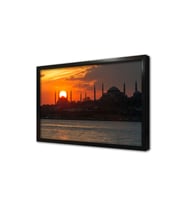 İstanbul Gün Batımı Çerçeveli Mdf Tablo