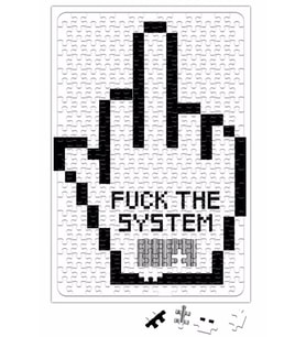 Fuuck The System Puzzle 240 Parça Yapboz