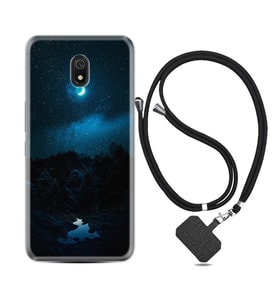 Xiaomi Redmi 8A 8 Pro 9C 9T 10C 11T Pro Kılıf Boyun Askılı Silikon Gece 1633