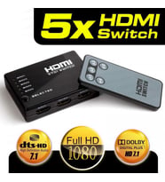 DARK DARK DK-HD-SW4X1 4 PORT HDMI ÇOKLAYICI MATRIX SWITCH UZAKTAN KUMANDALI