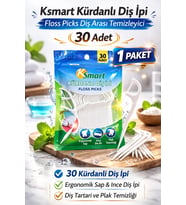 Ksmart Kürdanlı Diş İpi 30 Adet Floss Picks Diş Arası Temizleyici 1 Paket