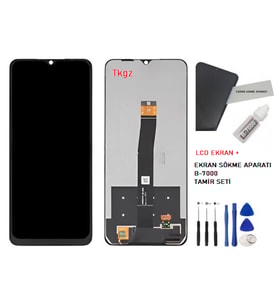Tkgz - Xiaomi POCO C40 Uyumlu Lcd Ekran Dokunmatik Servis + B-7000 + TAMİR SETİ