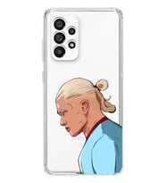 Samsung Galaxy A33 Uyumlu Erling Haaland Desenli Şeffaf Telefon Kılıfı