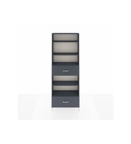 Arges Dolap 5 Raflı 2 Çekmeceli 88x30x243 Antrasit-Antrasit