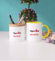Fizyoterapist Kupa Bardak Sarı ve Kalemlik