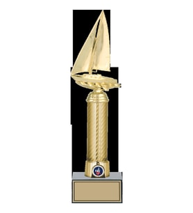 ODAK KUPA - Figürlü Kupalar - Yelken Figürlü Kupalar FG-008 A - 37 cm