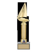 ODAK KUPA - Figürlü Kupalar - Yelken Figürlü Kupalar FG-008 A - 37 cm