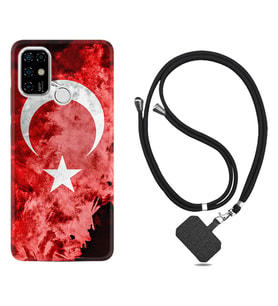 Casper E30 F20 X20 Kılıf Boyun Askılı Silikon Şanlı Türk Bayrağı 3 1395