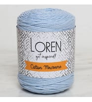 Loren Cotton Macrame Bebe Mavi - R051 - 34375